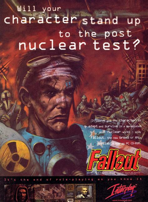 fallout 1 cover art|fallout 1 promotional art.